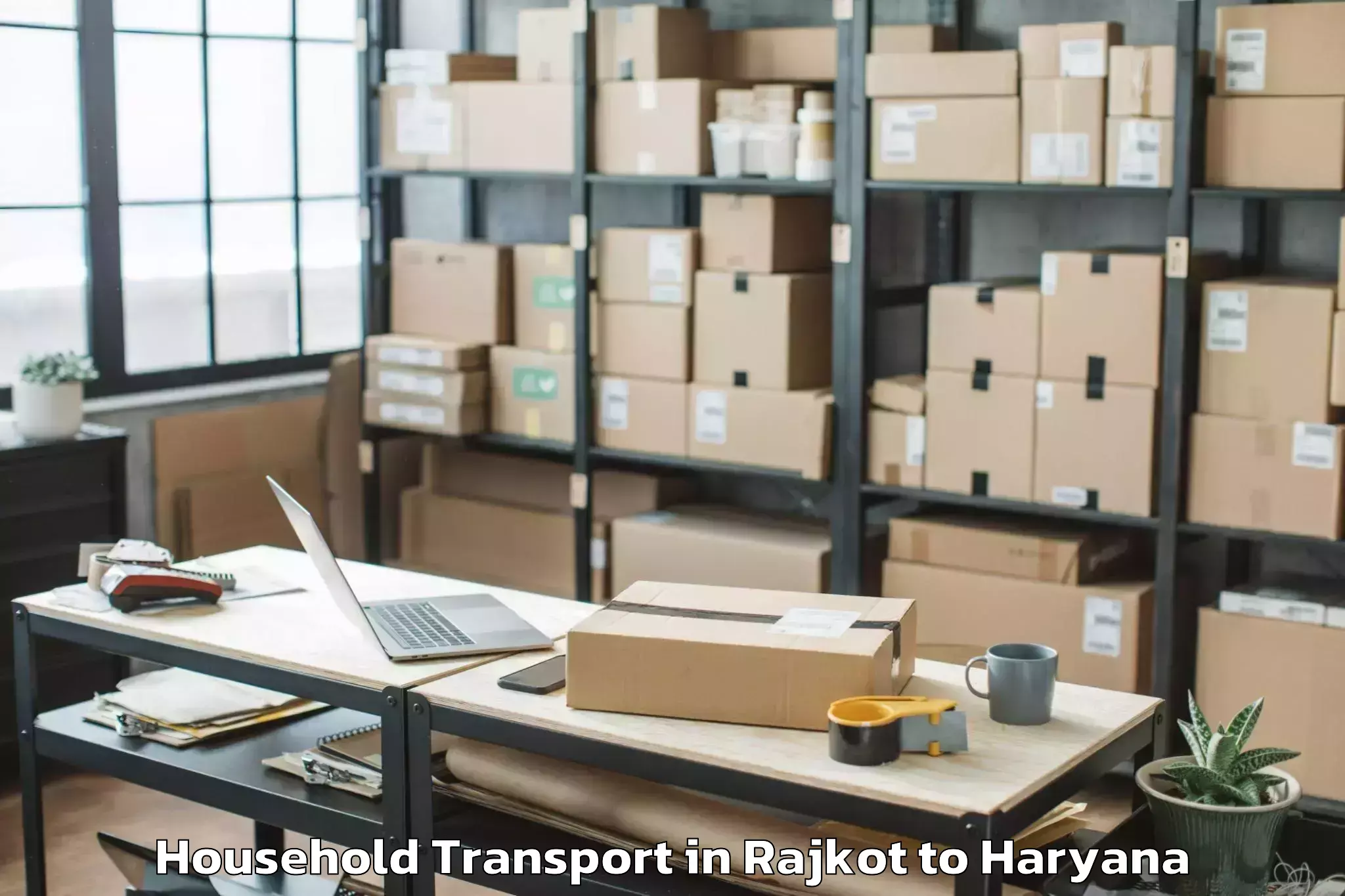 Easy Rajkot to Palwal Household Transport Booking